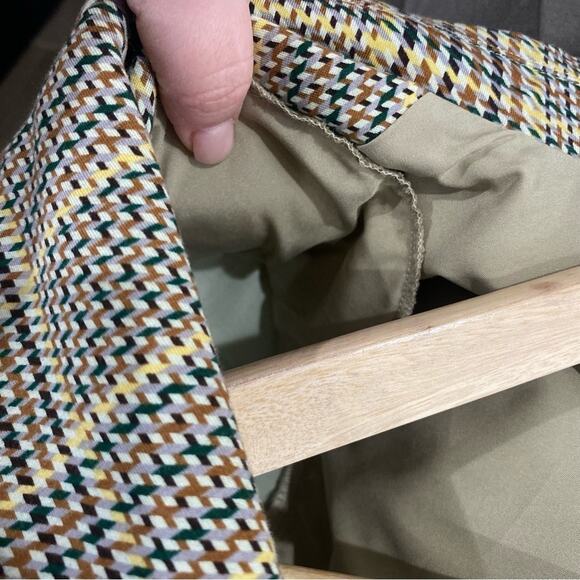 CAbi Pastime Blazer #3548 Plaid Check Career Jacket Brown Tan Size 4 - Picture 12 of 13